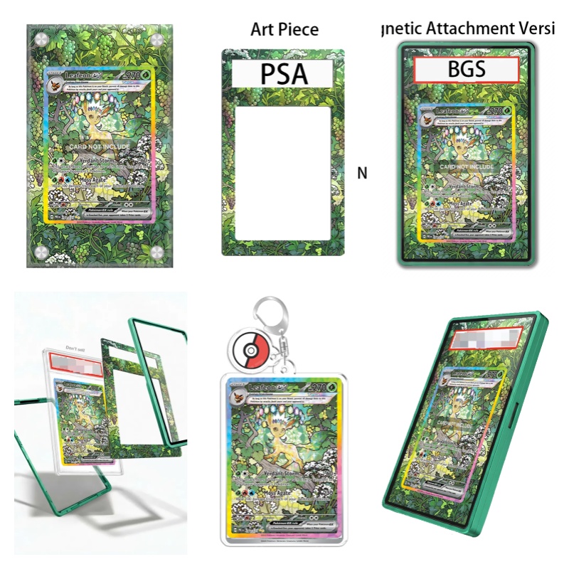 Display Case Acrylic - ของสะสมโปเกมอน: Prismatic Evolutions Leafeon ex อนิเมะ