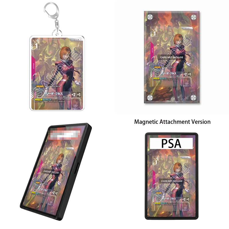 Display Case Acrylic - เคสอะคริลิกกันกระแทกแบบรีไซเคิลสำหรับการ์ดเกมกันดั้ม Newtype Rising Marida Cruz ของขวัญสำหรับแฟนๆอนิเมะ