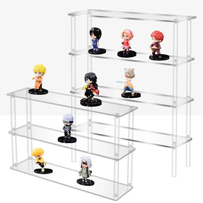 Pop Display Shelf - อะคริลิคใส Riser สําหรับ Funko POP Figures,