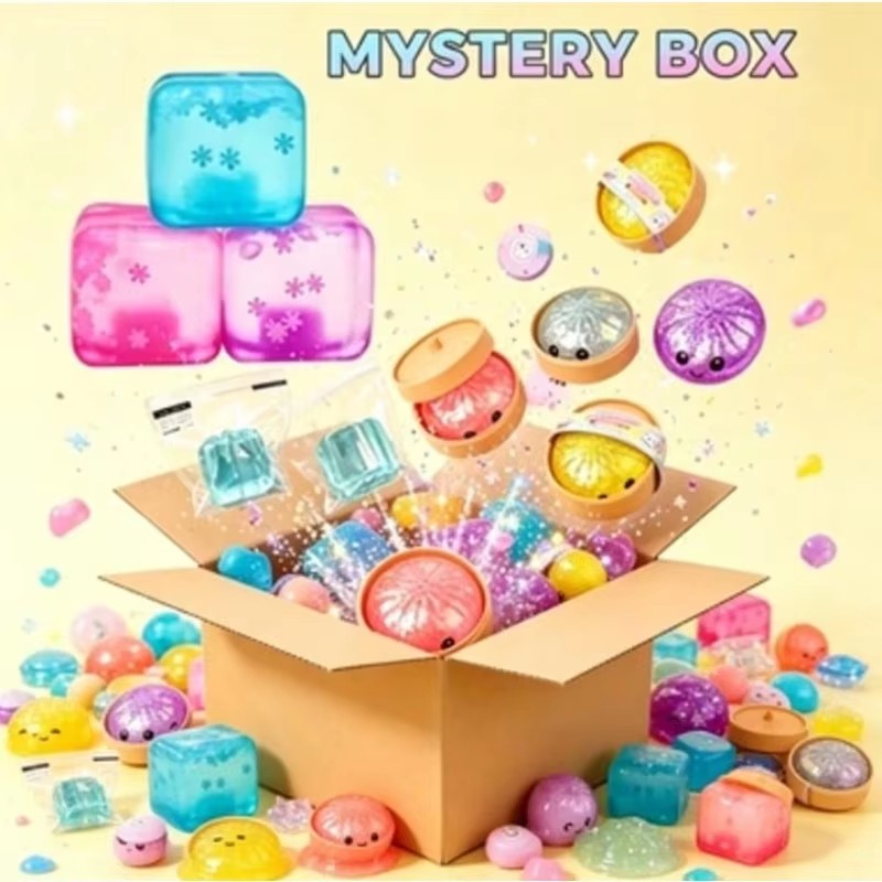 ชุดกล่องสุ่มของเล่นบีบสัมผัส,  - Mystery Box Blind Bag บทวิจารณ์และราคา