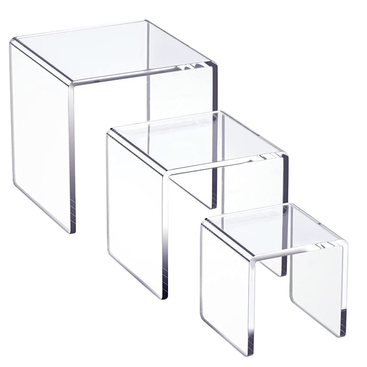 5มม.U รูปร่างอะคริลิค Risers ช - Pop Display Shelf บทวิจารณ์และราคา