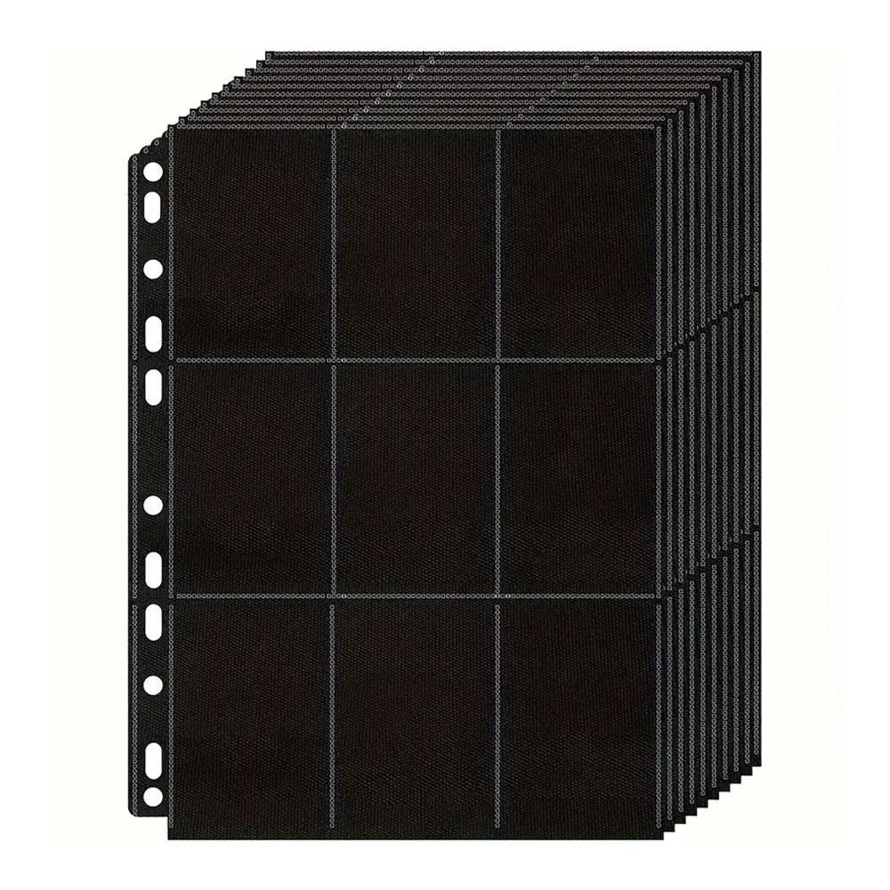 10แพ็คสีดำ9กระเป๋า A4ช่องเก็บก - Trading Card Binder บทวิจารณ์และราคา